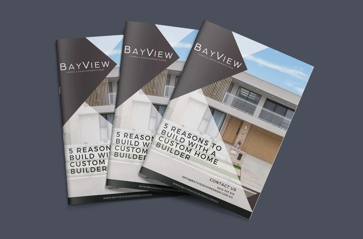 5 Reasons to Choose a Custom Home Builder guide cover