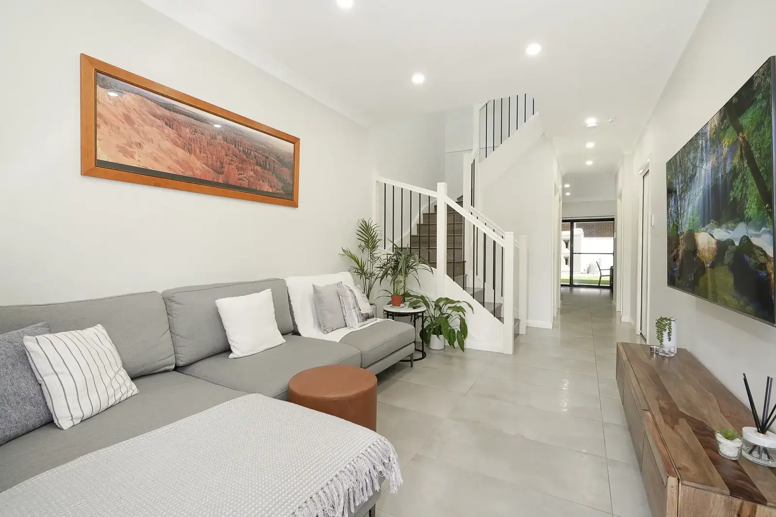 Living area inside an Epsom townhouse