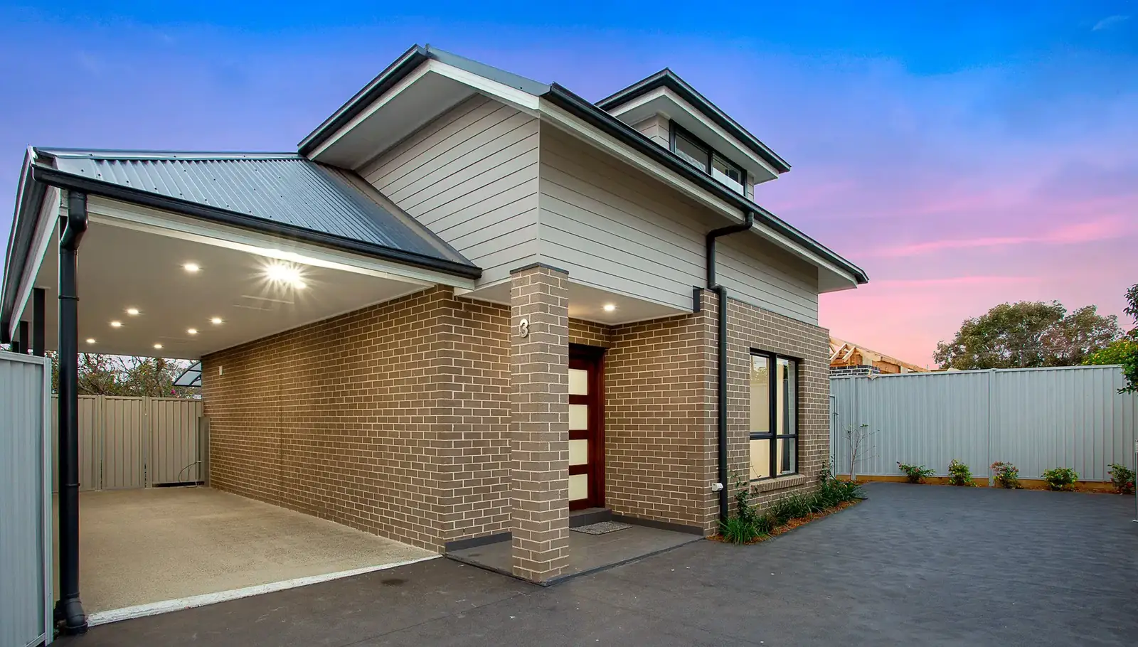 Front elevation of the third Epsom townhouse