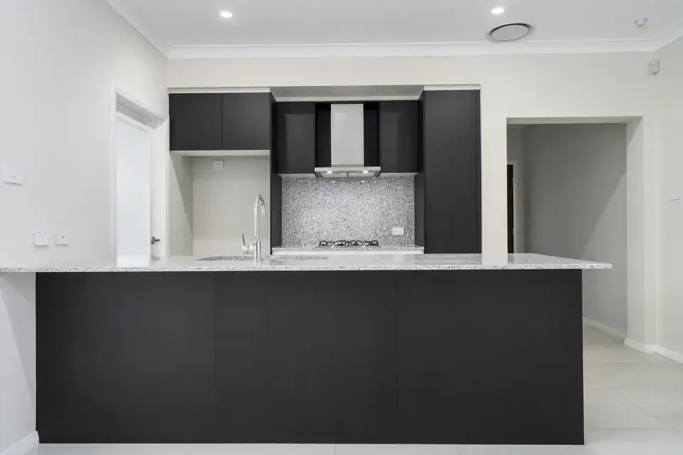 Open plan living area in a Longstaff townhouse