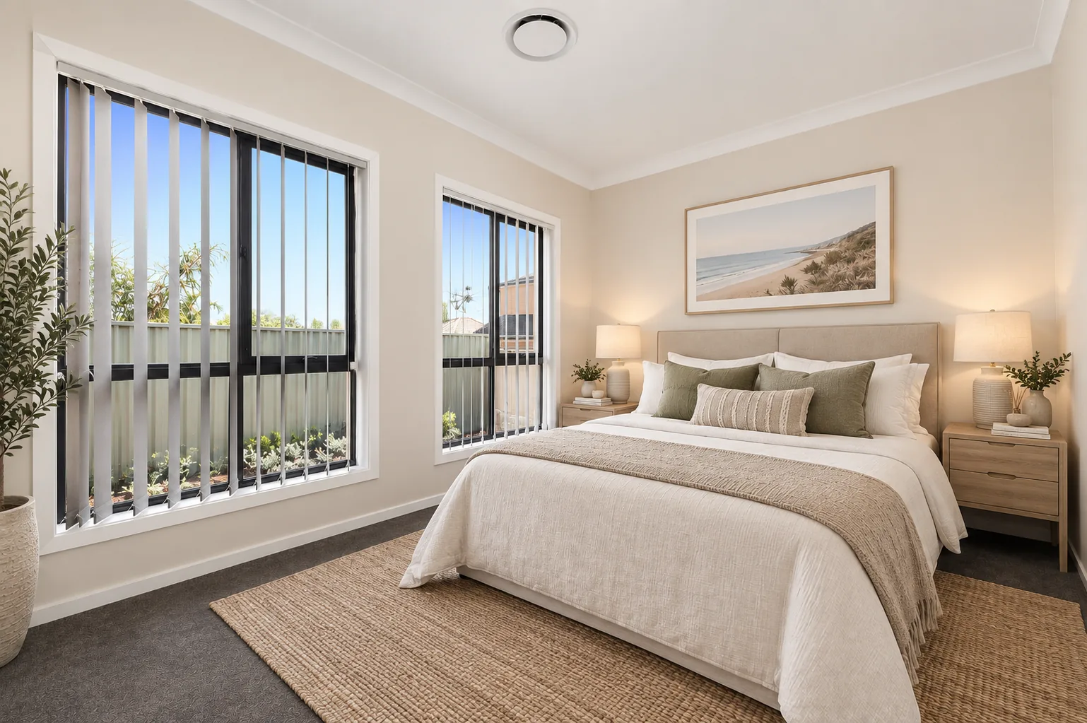 Second bedroom in a Longstaff townhouse
